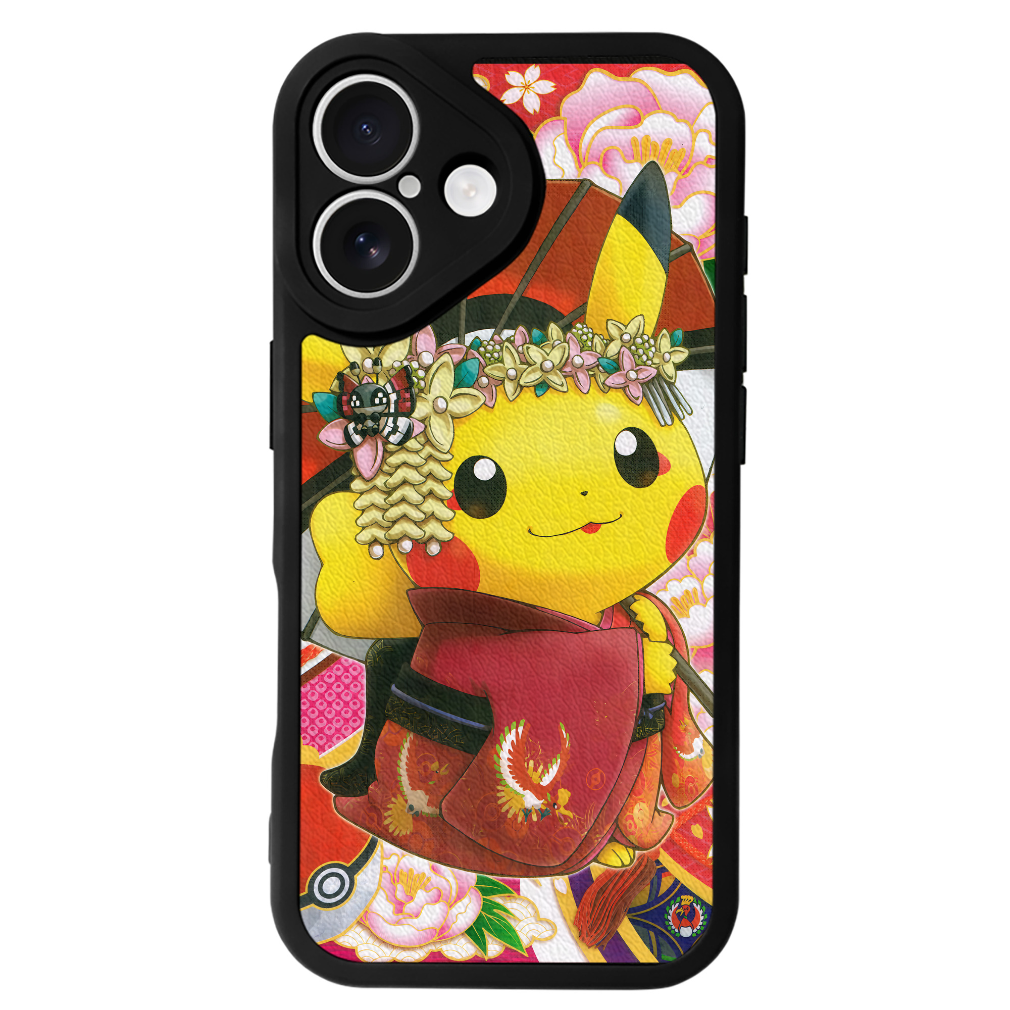 （画像用） ポケットモンスター Pokémon 【iPhone 16シリーズ対応】シリコンスマホケース（レザー調） 材質：シリコン